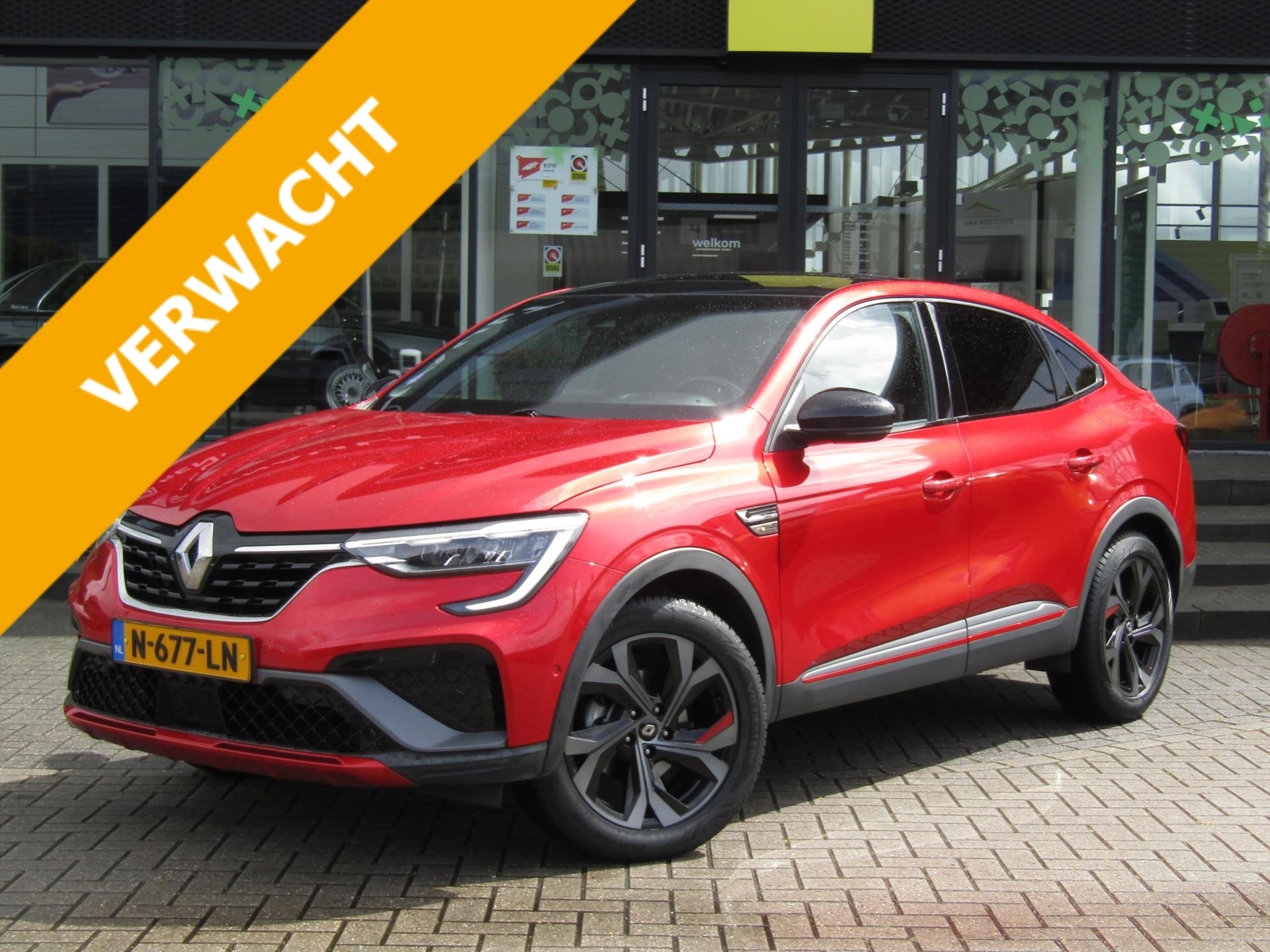 Renault Arkana RS LIne Full Hybrid 145  Trekhaak / Schuif-Kanteldak / All Seasonbanden / Achterspoiler  