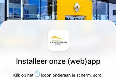 Zo installeer & gebruik je de Van Kesteren-webapp!