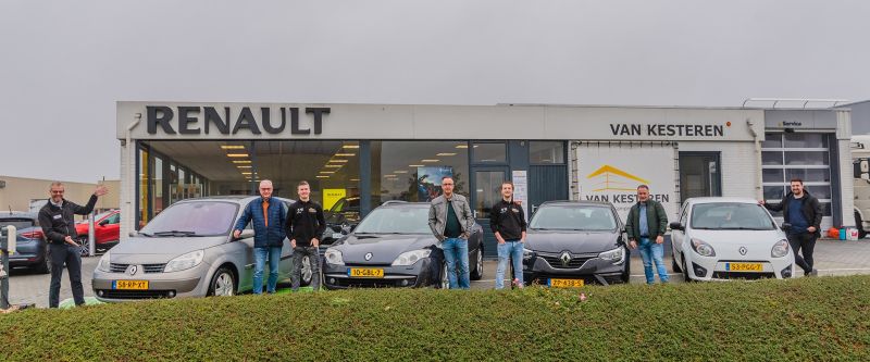 Van opa tot kleinzoons; allemaal fan van Renault én Van Kesteren